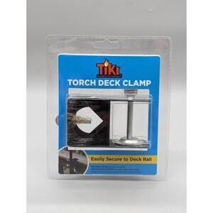 TIKI Brand Universal Deck Rail Baluster Clamp, Torch Mounting Bracket Accessory
